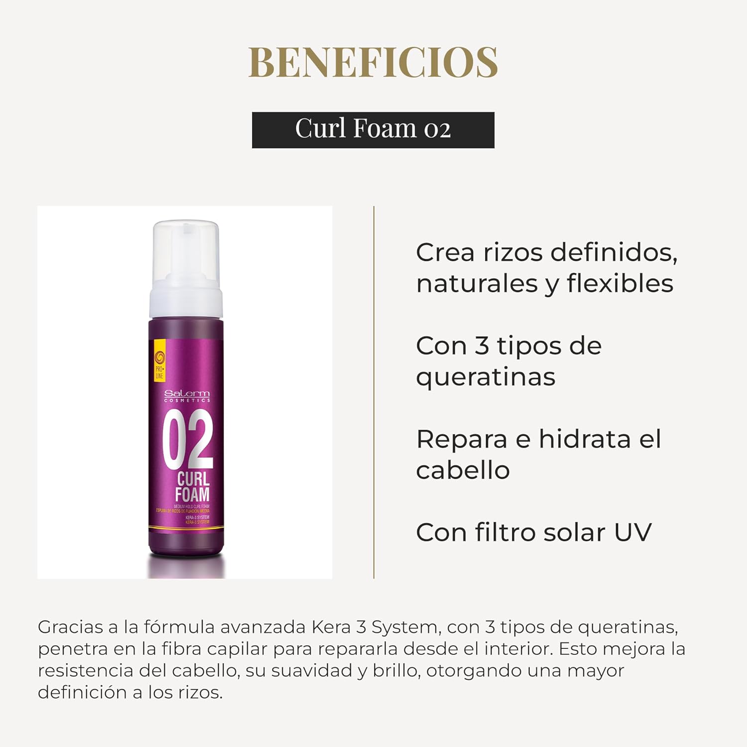 SALERM - Curly Hair Foam 6.8 oz - VIP Extensions