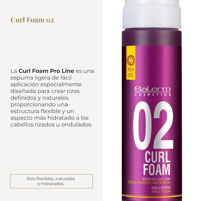 SALERM - Curly Hair Foam 6.8 oz - VIP Extensions