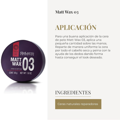 SALERM - Hair Wax - Pro Line Matt Wax 1.8 0z - VIP Extensions