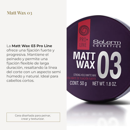 SALERM - Hair Wax - Pro Line Matt Wax 1.8 0z - VIP Extensions