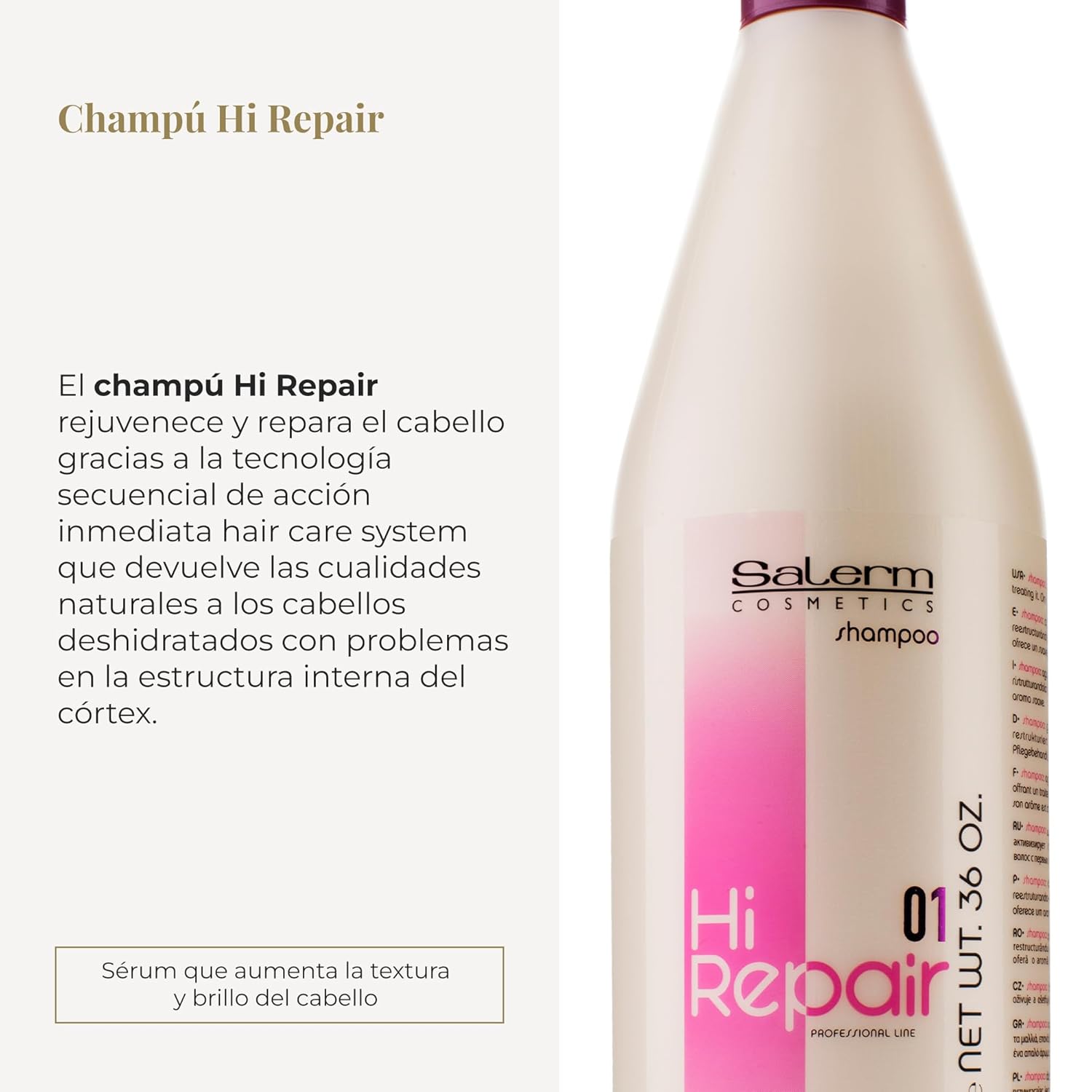 SALERM - Repairing Shampoo - Hi Repair 36 oz - VIP Extensions