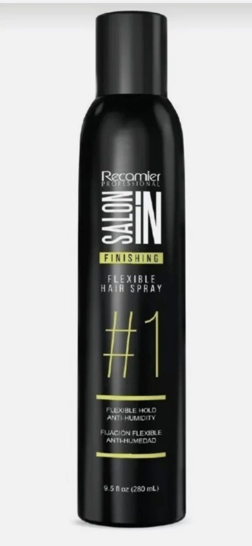 Salon In Recamier Flexible Hold Hair Spray – 9.5 Fl Oz | Lightweight, Brushable Finish with Long - Lasting Control - VIP Extensions