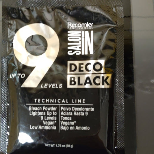salonin deco black bleach powder 1.76 oz - VIP Extensions
