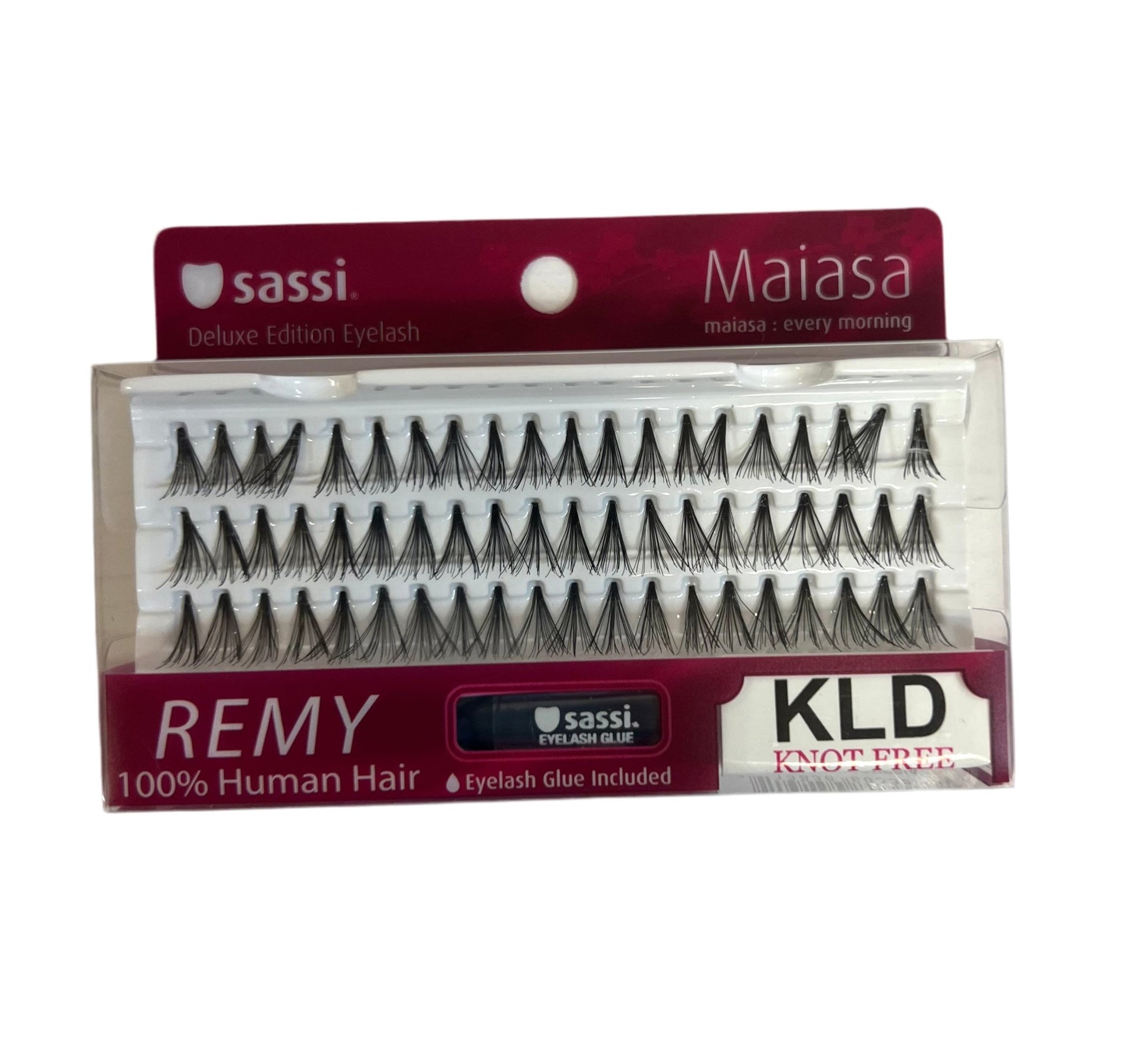 Sassi Individual Knot Free Long Double Eyelash + glue - VIP Extensions