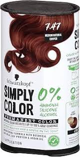 Schwarzkopf Simply Color Permanent Hair Color 7.47 Medium Natural Copper - VIP Extensions