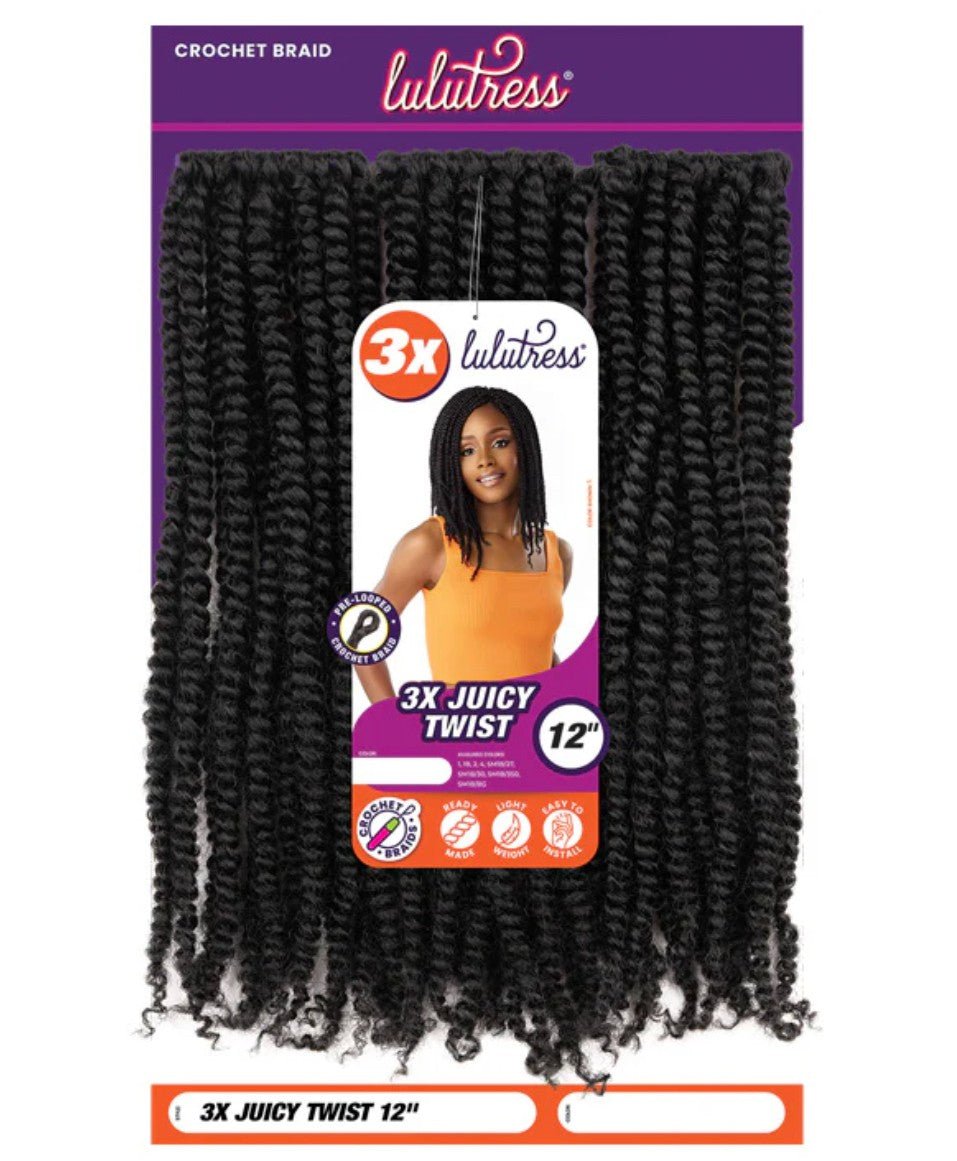 Sensationnel Lulutress Crochet Braiding Hair 3X Juicy Twist 12  4 - VIP Extensions