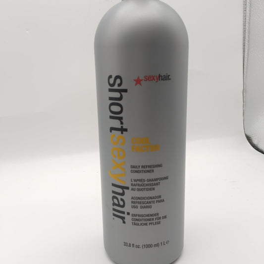 Sexy Hair Concepts Short Sexy Hair Cool Factor Daily Refreshing Conditioner 1000ml/33.8oz - VIP Extensions