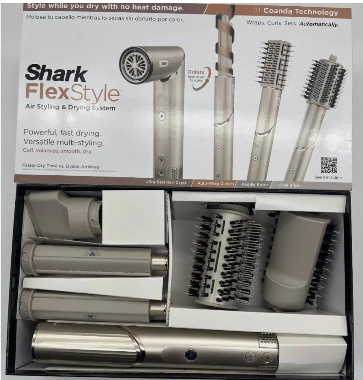 ShARK - FlexStyle Air Styling & Drying System, Powerful Hair Blow Dryer and Multi - Styler - VIP Extensions