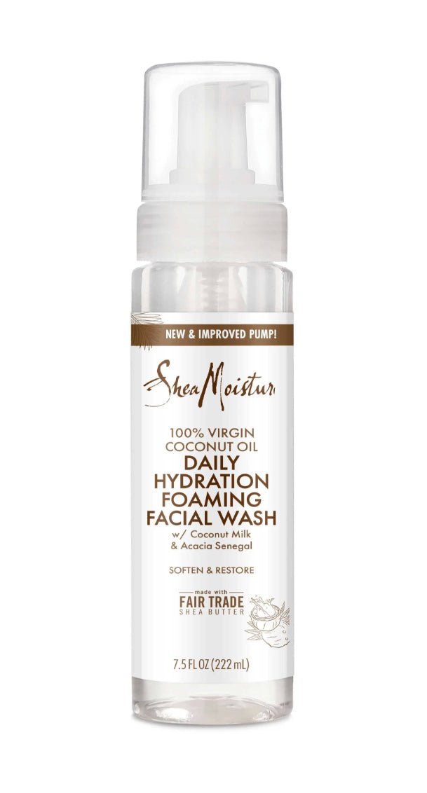 Sheamoisture Daily Hydration Foaming Facial Wash 100% Virgin Coconut Oil 7.5 oz - VIP Extensions