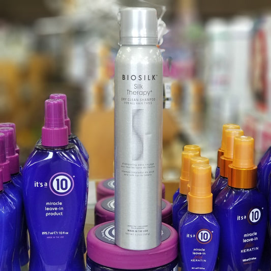 Silk Therapy Dry Clean Shampoo by Biosilk for Unisex - 5.3 oz Dry Shampoo - VIP Extensions