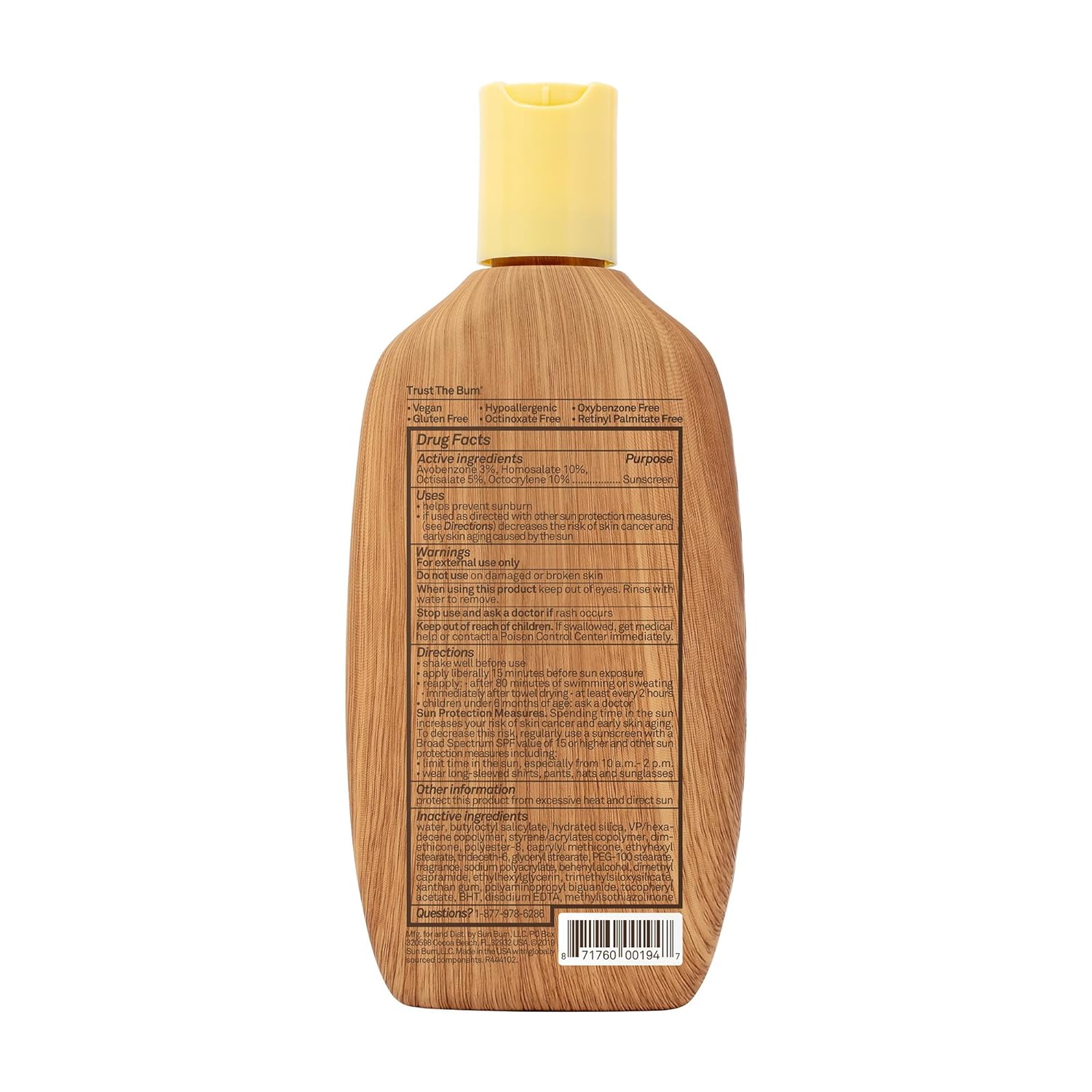 Sun Bum Original SPF 50 Sunscreen Body Lotion 8 oz - VIP Extensions