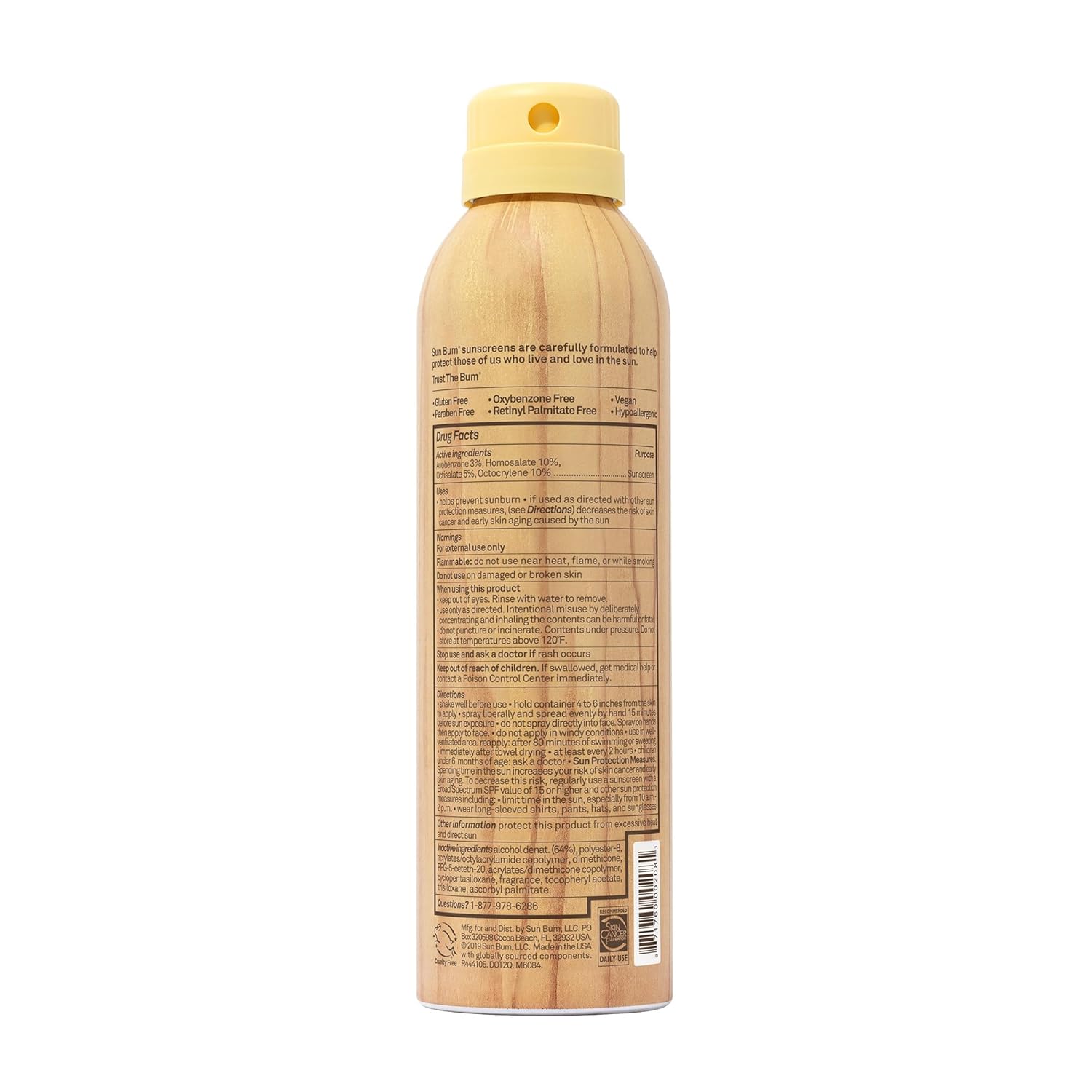 Sun Bum Original SPF 70 Sunscreen Spray 6 oz - VIP Extensions