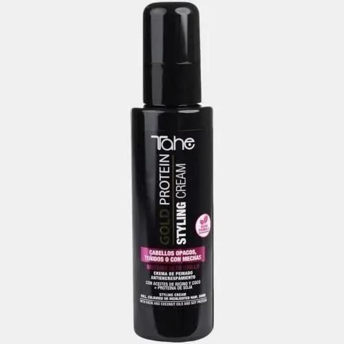 TAHE Gold Protein Styling Cream for Colored or Highlighted Hair 3.4 oz - VIP Extensions