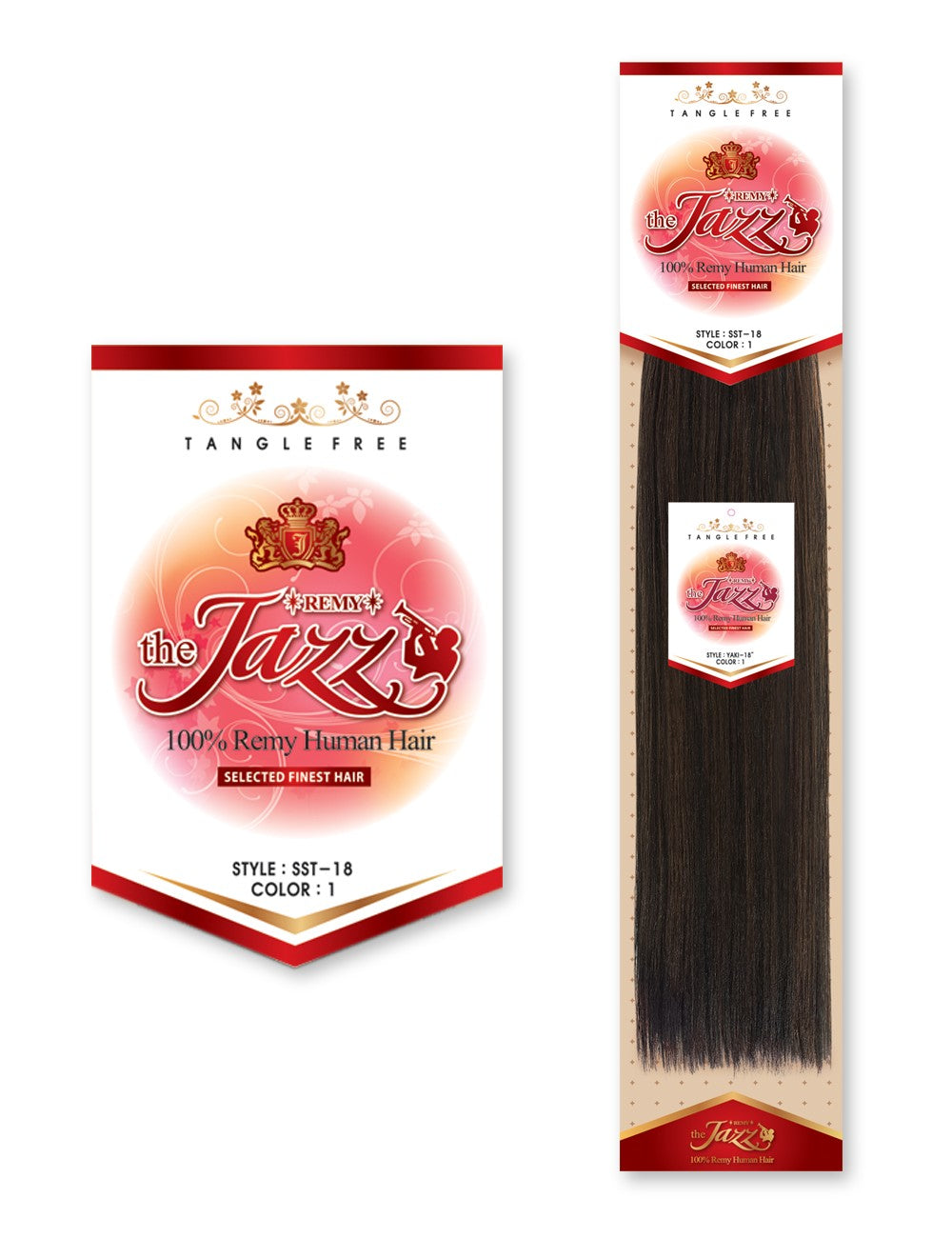 Jazz Wave The Jazz 100% Remy human hair weave 12" — color T1B/99J