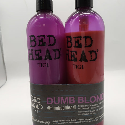 TIGI Bed Head Dumb Blonde Shampoo & Reconstructor Duo (25.36 oz. ea.) - VIP Extensions