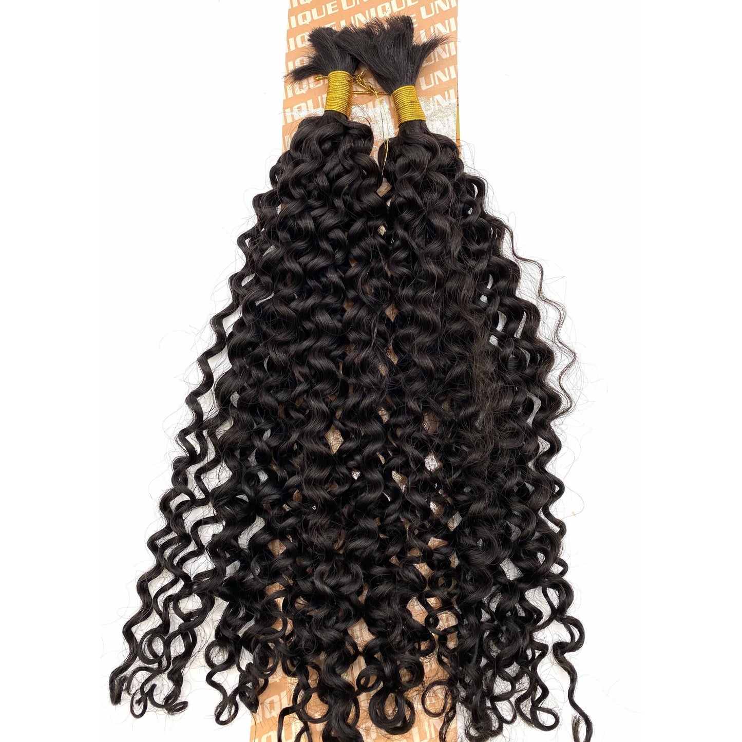 Unique's Human Hair Jerri Curl Bulk 18 Inch - VIP Extensions