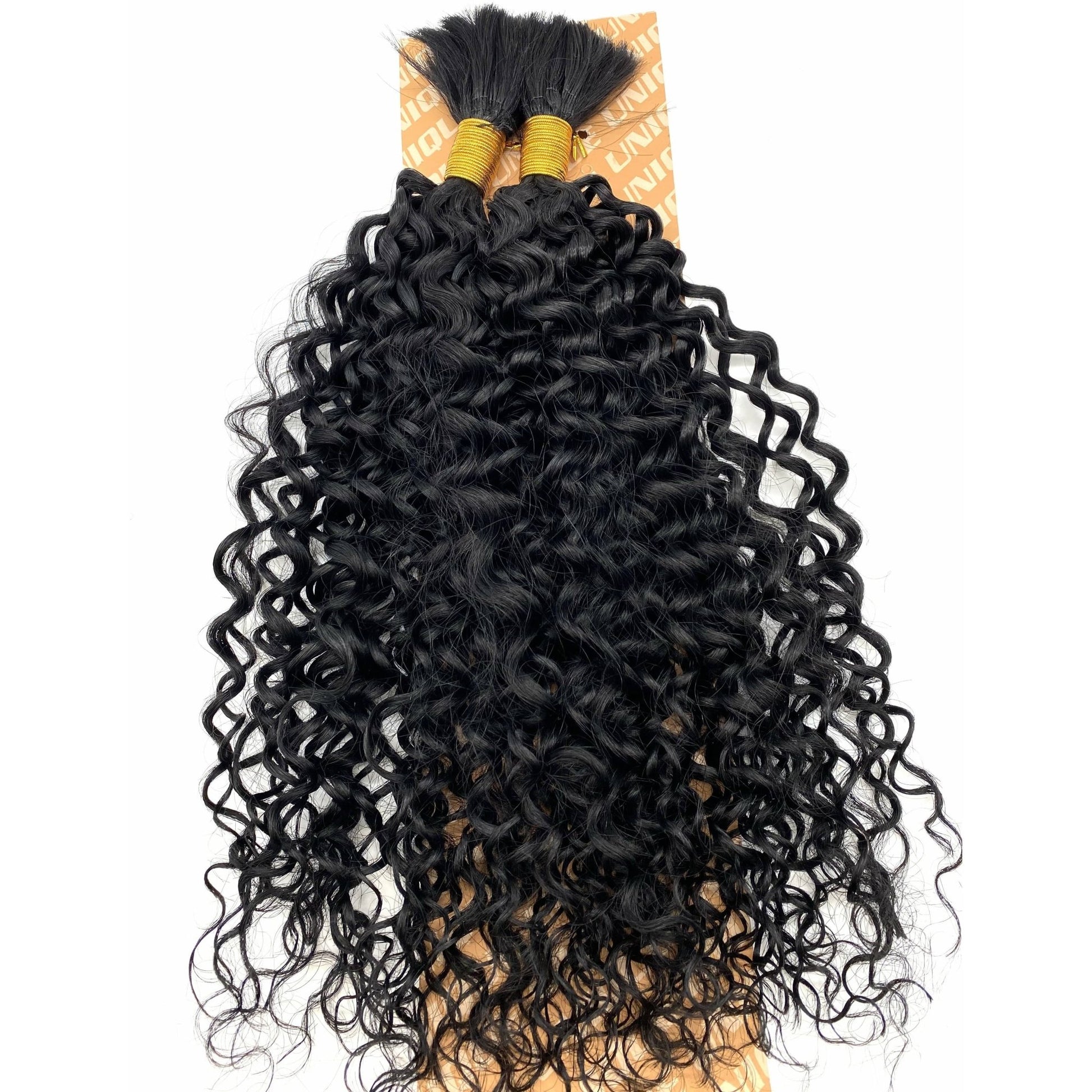 Unique's Human Hair Jerri Curl Bulk 18 Inch - VIP Extensions