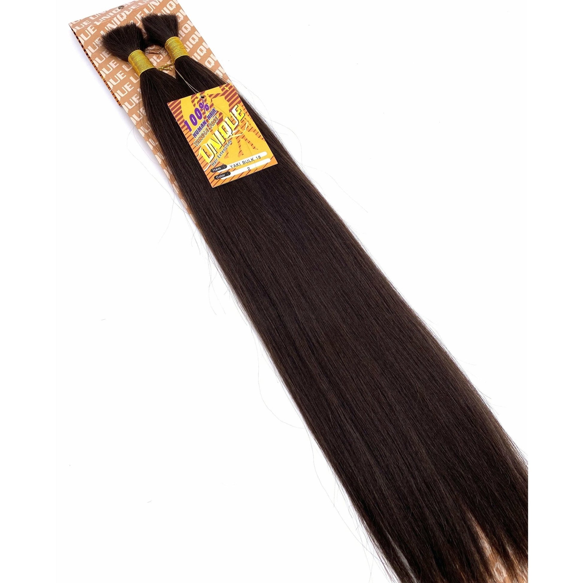 Unique's Yaki Bulk / 100% Human Hair 16" - VIP Extensions