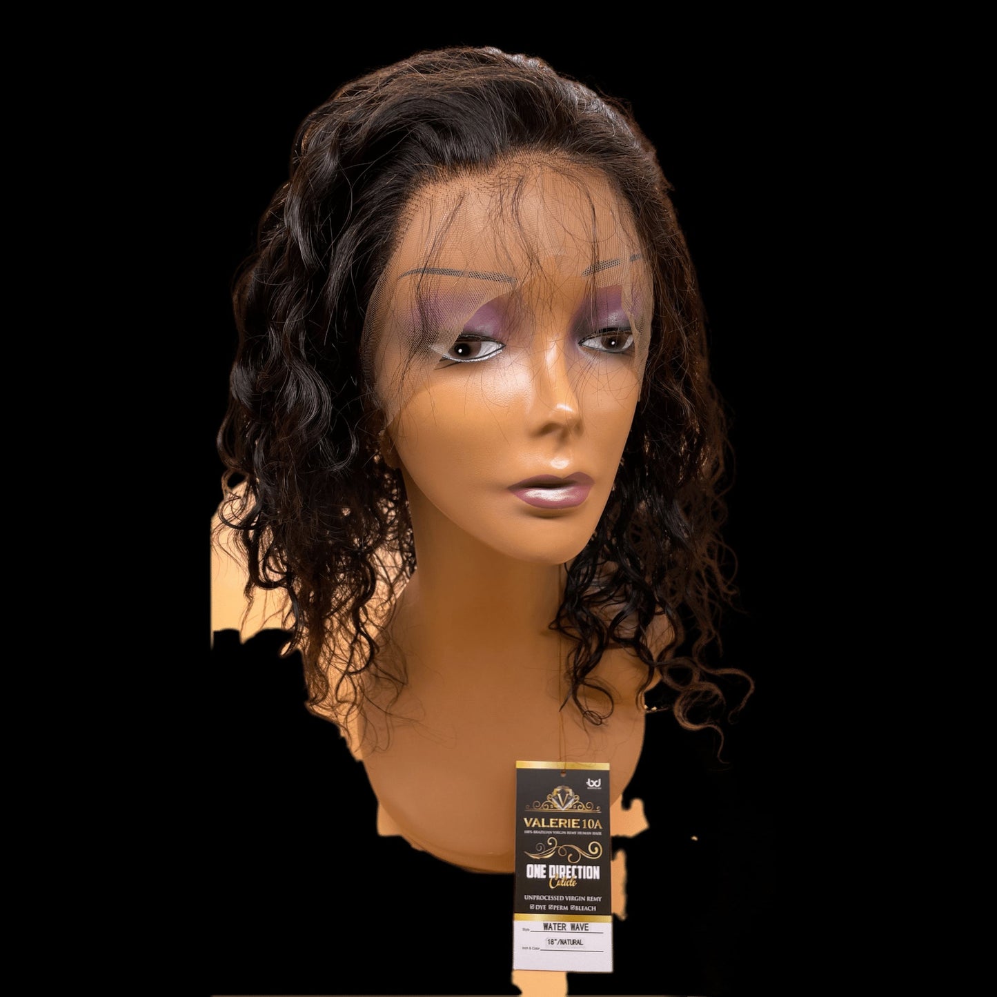 Valerie 10A Full Lace wig 360 One Direction Cuticle Water Wave 18'' - VIP Extensions