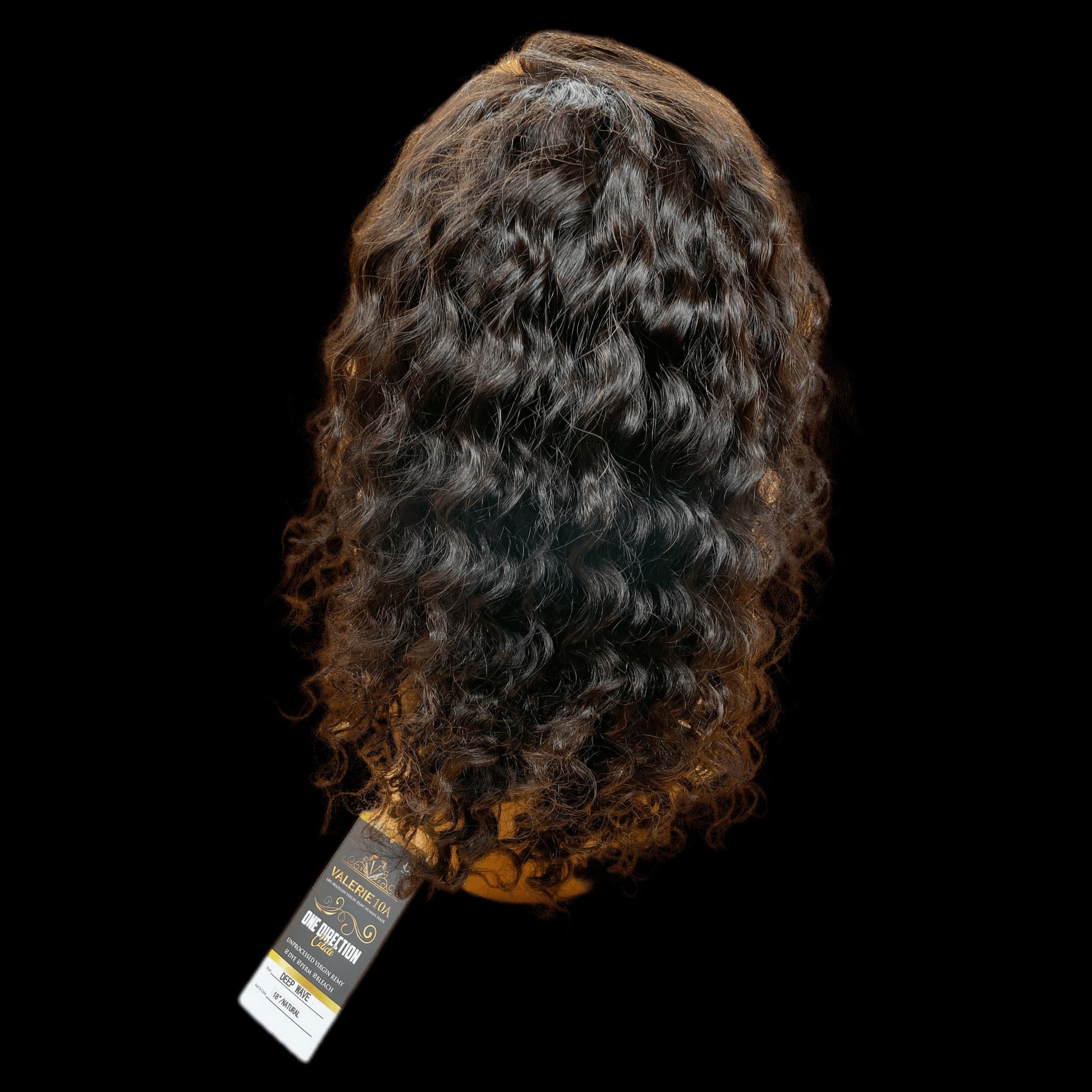 Valerie 10A Lace wig 360 One Direction Cuticle Deep Wave 18'' - VIP Extensions