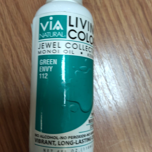 Via Natural Semi - Permanent Hair Color Green Envy 112 (4 oz) - VIP Extensions