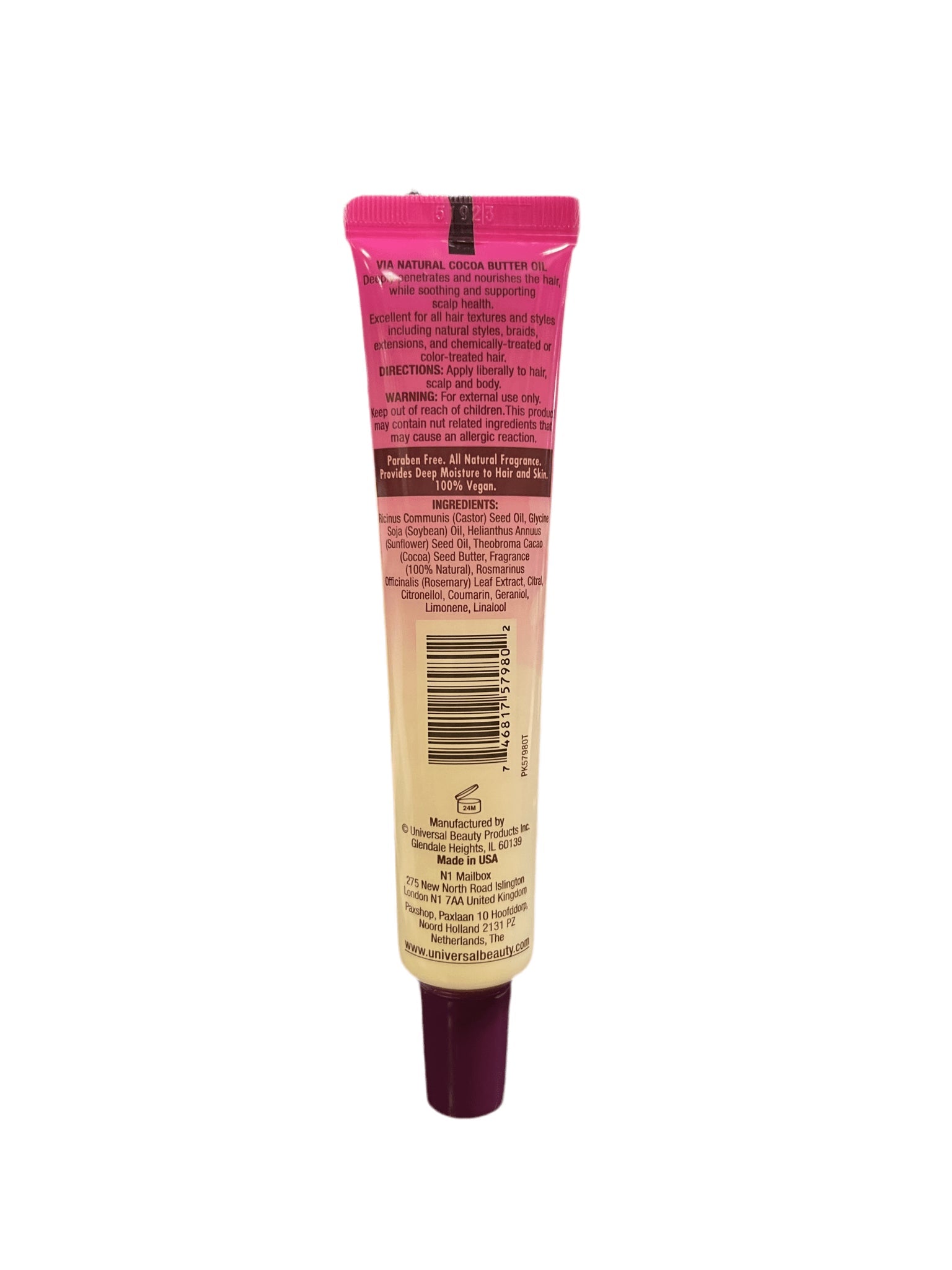 Via Natural Ultra Care Cocoa Butter Hair Oil 1.5 Oz. - VIP Extensions