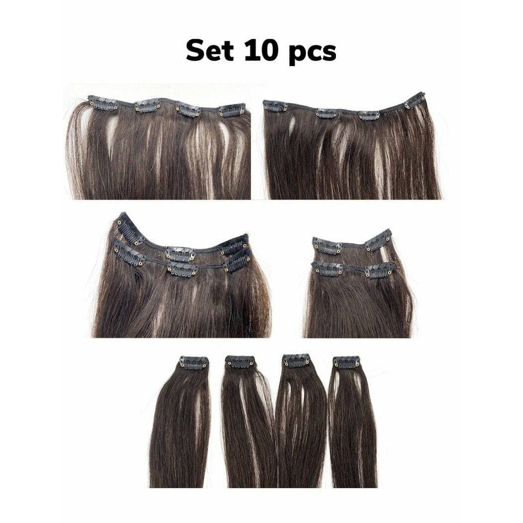 VIP Clip Extensions/ Silky Straight - 18" - ClipeX system - VIP Extensions