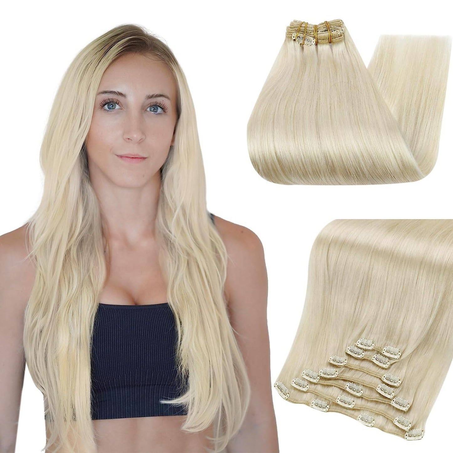 VIP Clip Extensions / Silky Straight - 24'' (170 g ) - ClipeX System - VIP Extensions
