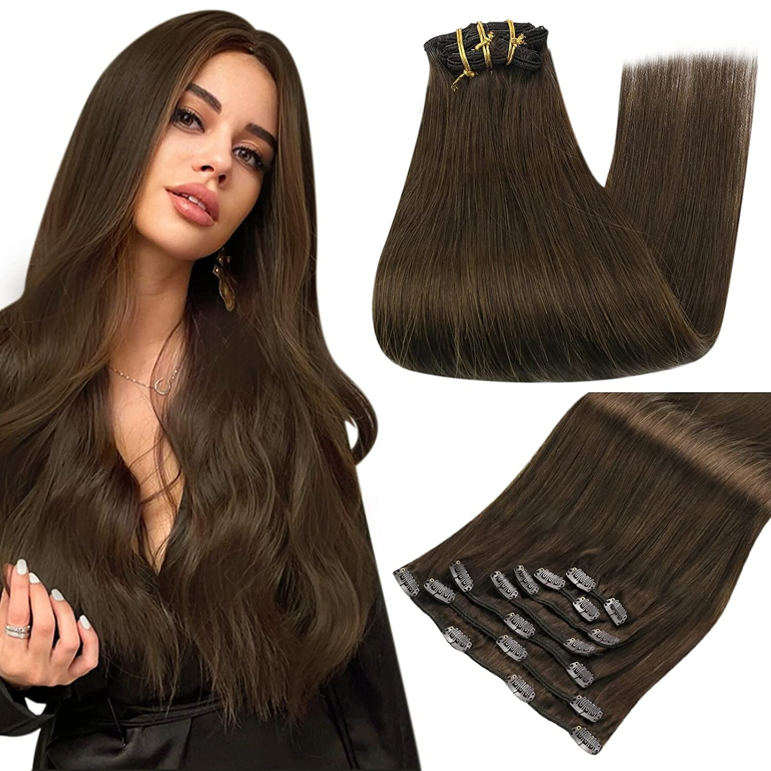 VIP Clip Extensions / Silky Straight - 24'' (170 g ) - ClipeX System - VIP Extensions