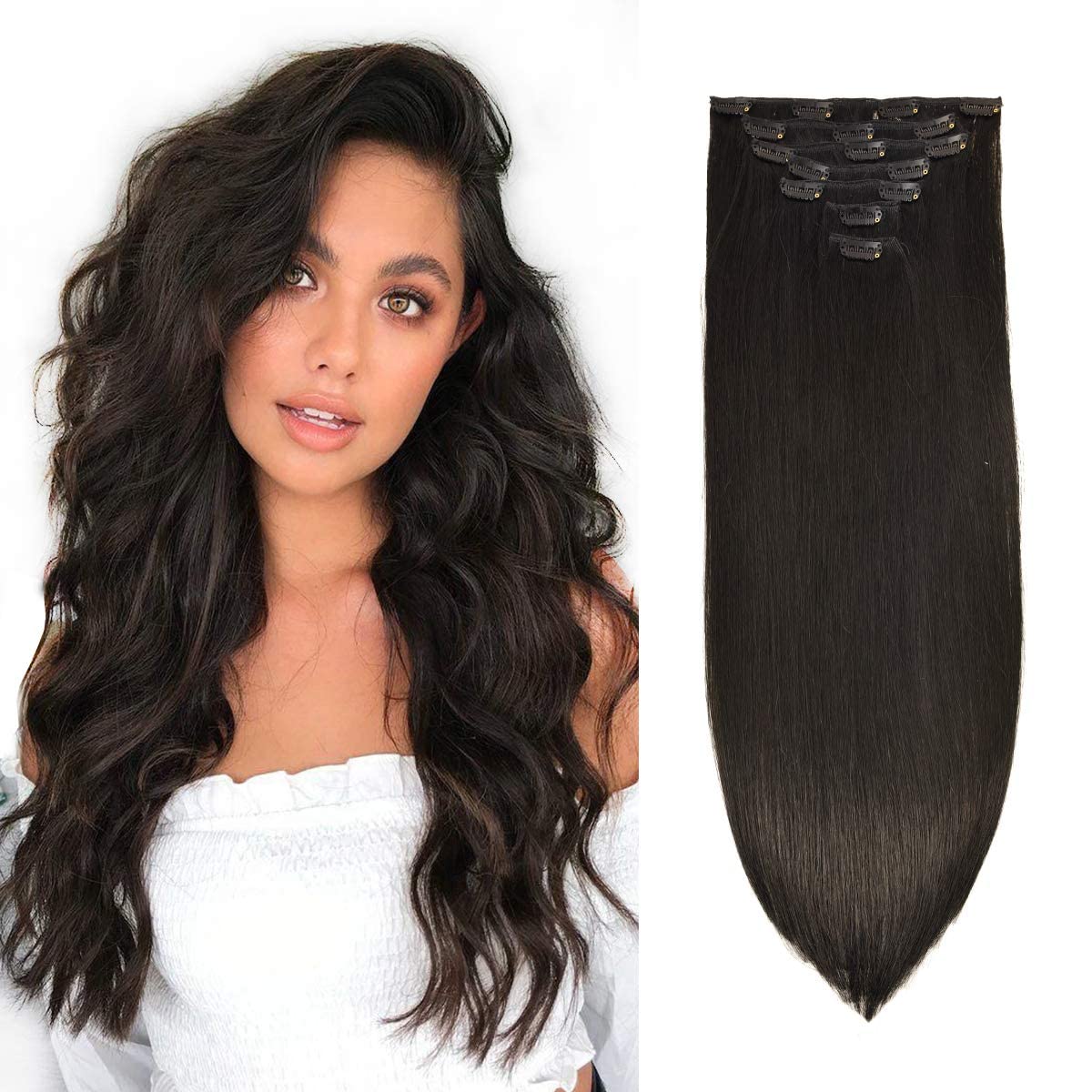 VIP Clip Extensions / Silky Straight - 24'' (170 g ) - ClipeX System - VIP Extensions