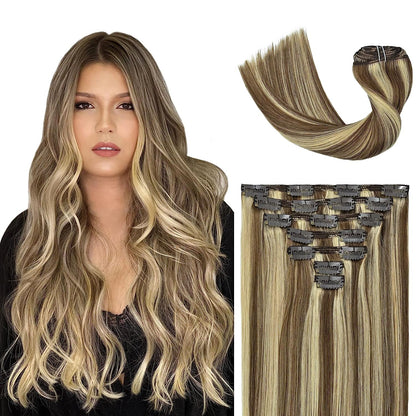VIP Clip Extensions / Silky Straight - 24'' (170 g ) - ClipeX System - VIP Extensions