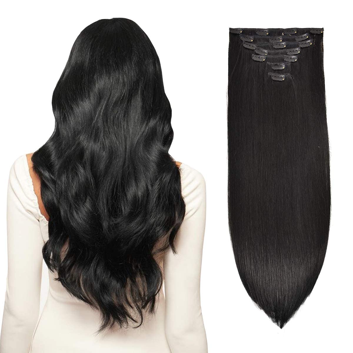 VIP Clip Extensions / Silky Straight - 24'' (170 g ) - ClipeX System - VIP Extensions