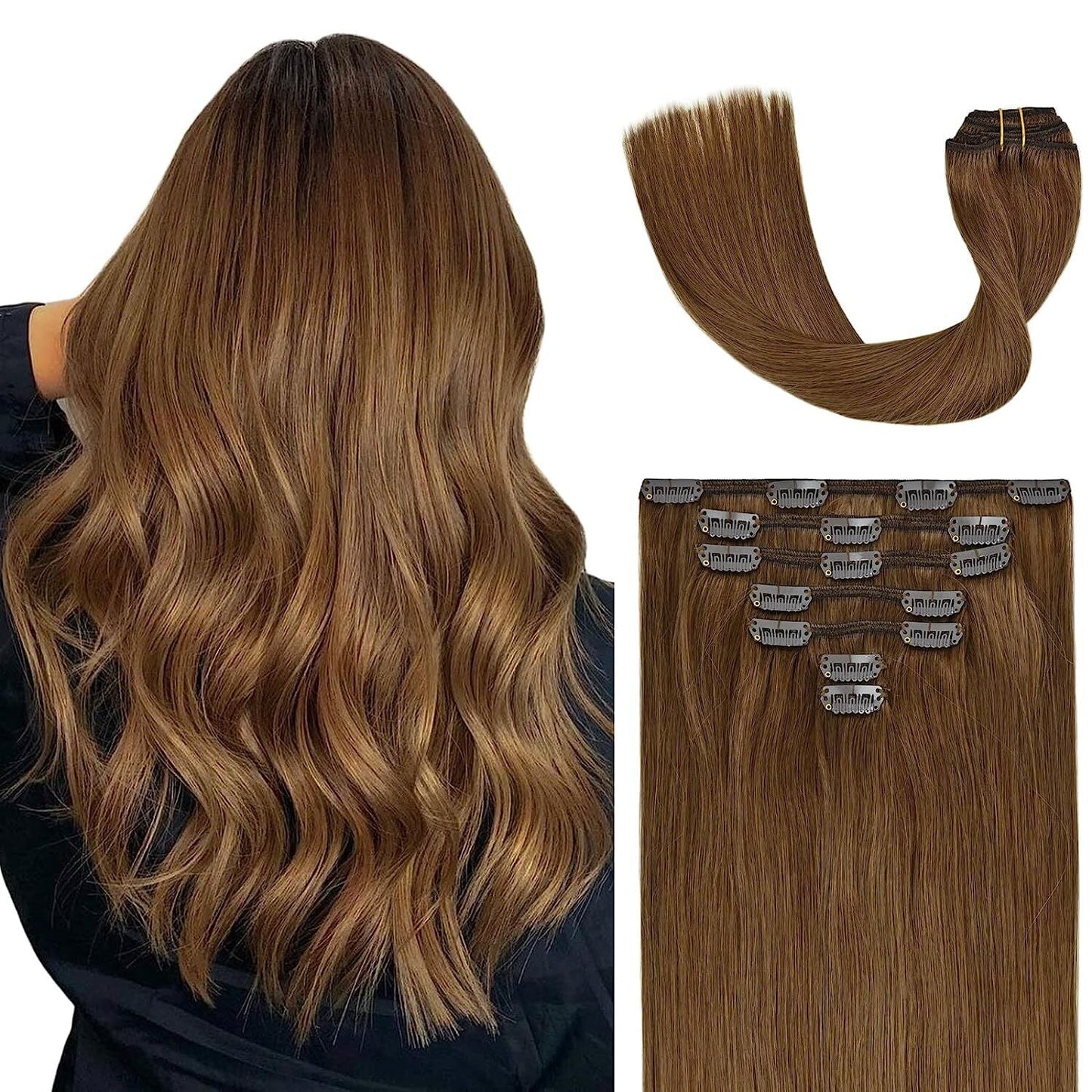 VIP Clip Extensions / Silky Straight - 24'' (170 g ) - ClipeX System - VIP Extensions