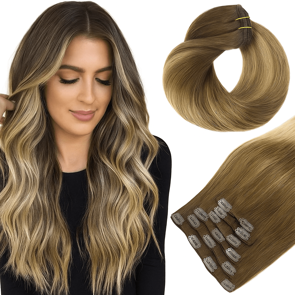 VIP Clip in extensions 24''Human Hair - VIP Extensions