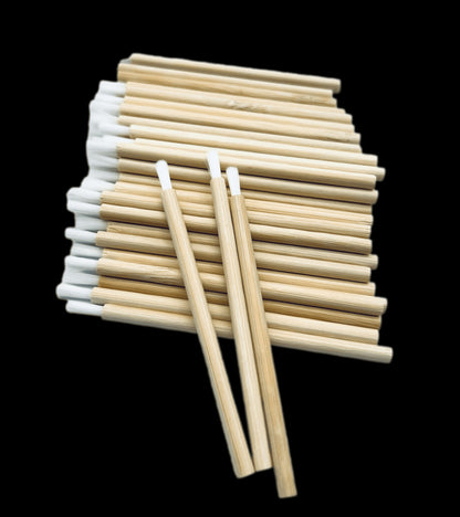 VIP - Eyelash accessories - Brushes with Bamboo Handle 50pc/bag - VIP Extensions