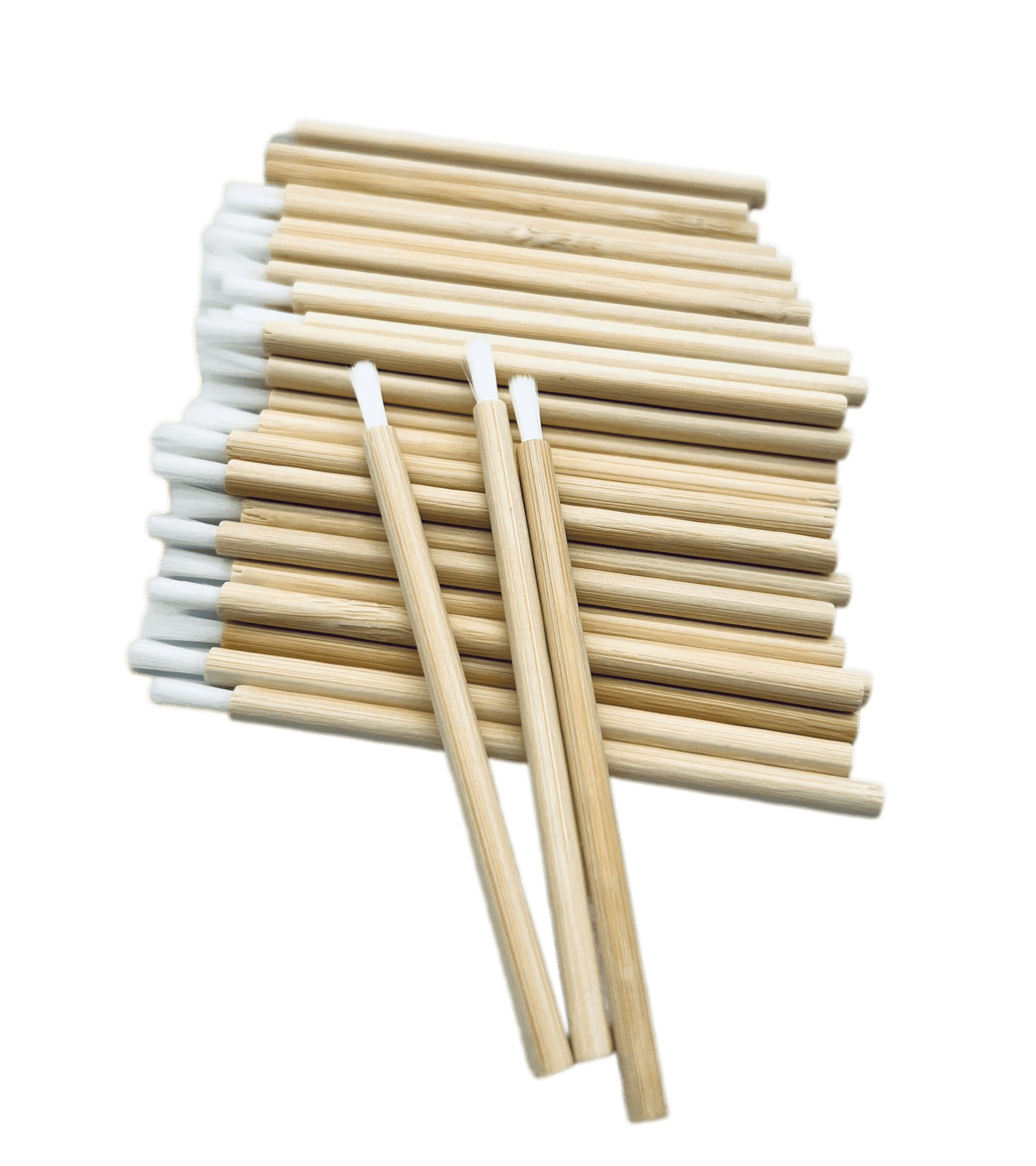 VIP - Eyelash accessories - Brushes with Bamboo Handle 50pc/bag - VIP Extensions