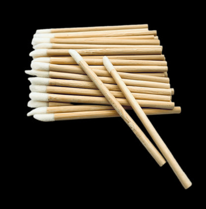 VIP - Eyelash accessories - Lip Brush with Bamboo Handle 50 pcs/bag - VIP Extensions