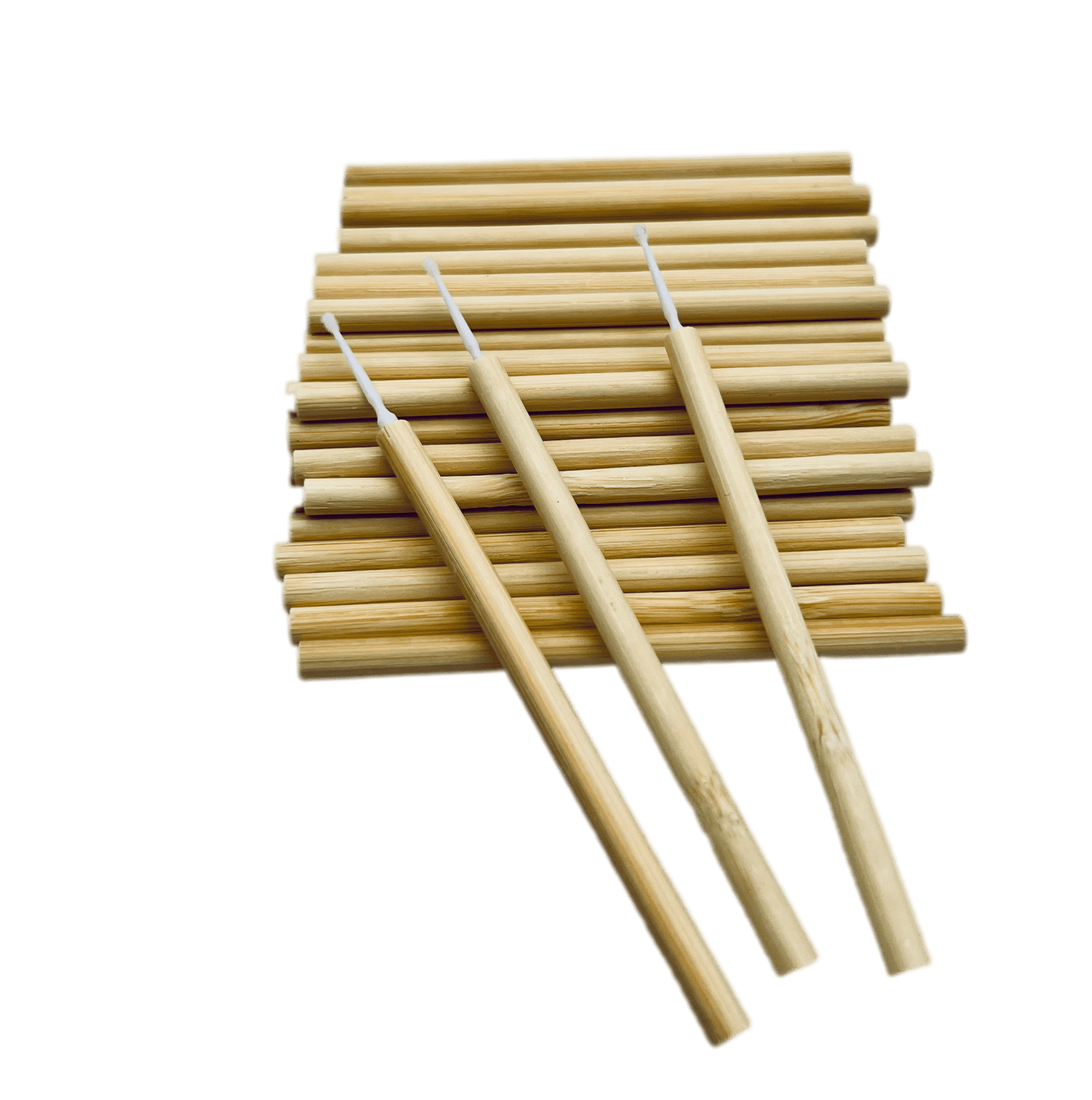 VIP - Eyelash accessories - Micro Brushes with Bamboo Handle 50 pcs/bag - VIP Extensions