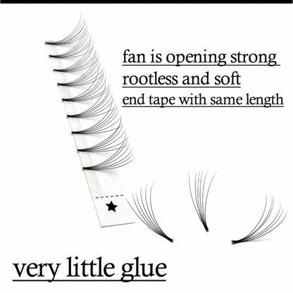 VIP Eyelashes - Pre Fanned Lash Extrensions 12 Lines 6D curl - VIP Extensions