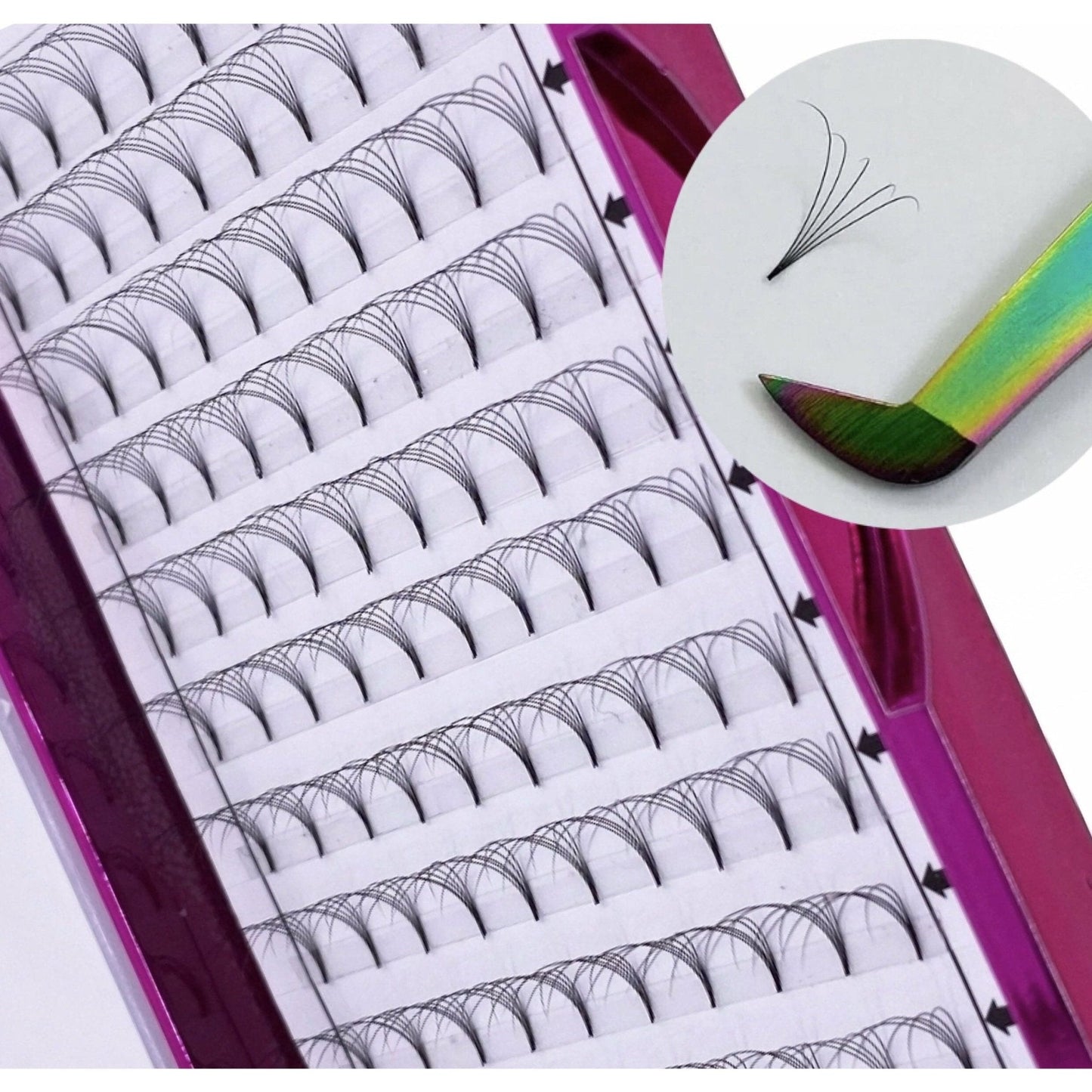 VIP Eyelashes - Pre Fanned Lash Extrensions 12 Lines 6D curl - VIP Extensions