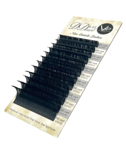 VIP Faux Mink Lash Extension 12 Lines DD Curl Mix 0.07 mm - VIP Extensions