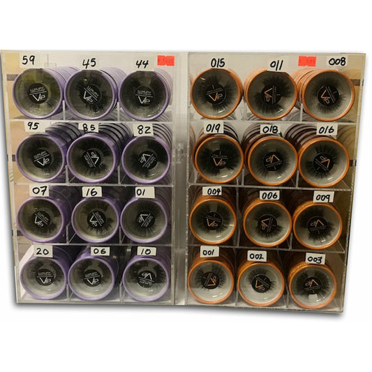 VIP HD & IMink Eyelashes Line with Display (12 styles per Diplay, set of 2 displays) - VIP Extensions