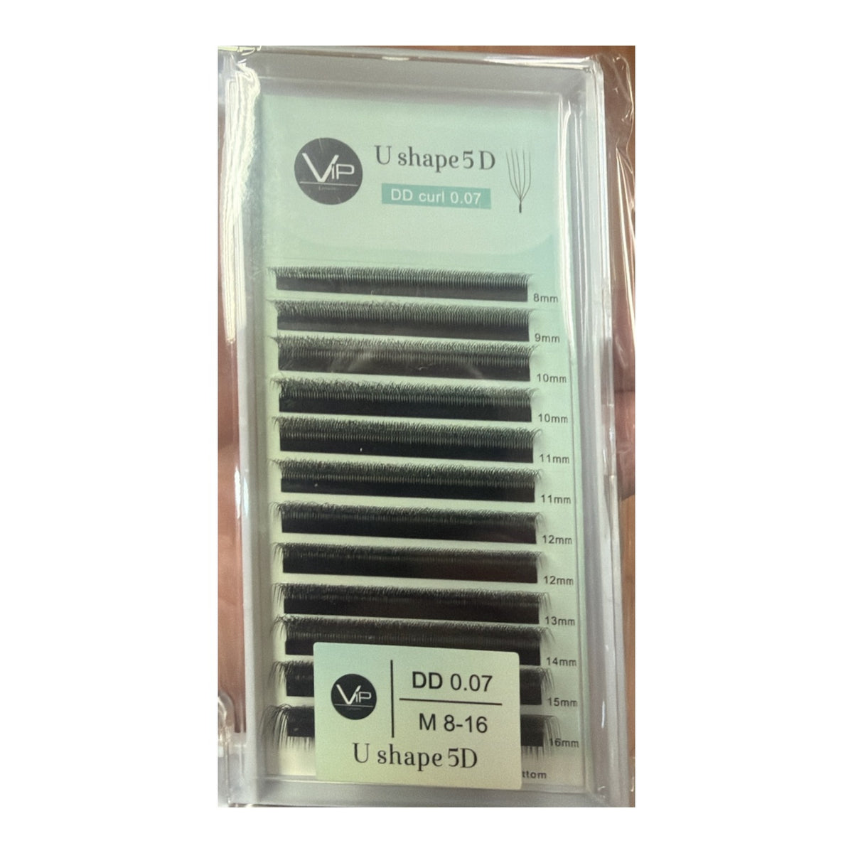 VIP Lashes U Shape 5D DD curl 0.07 tray