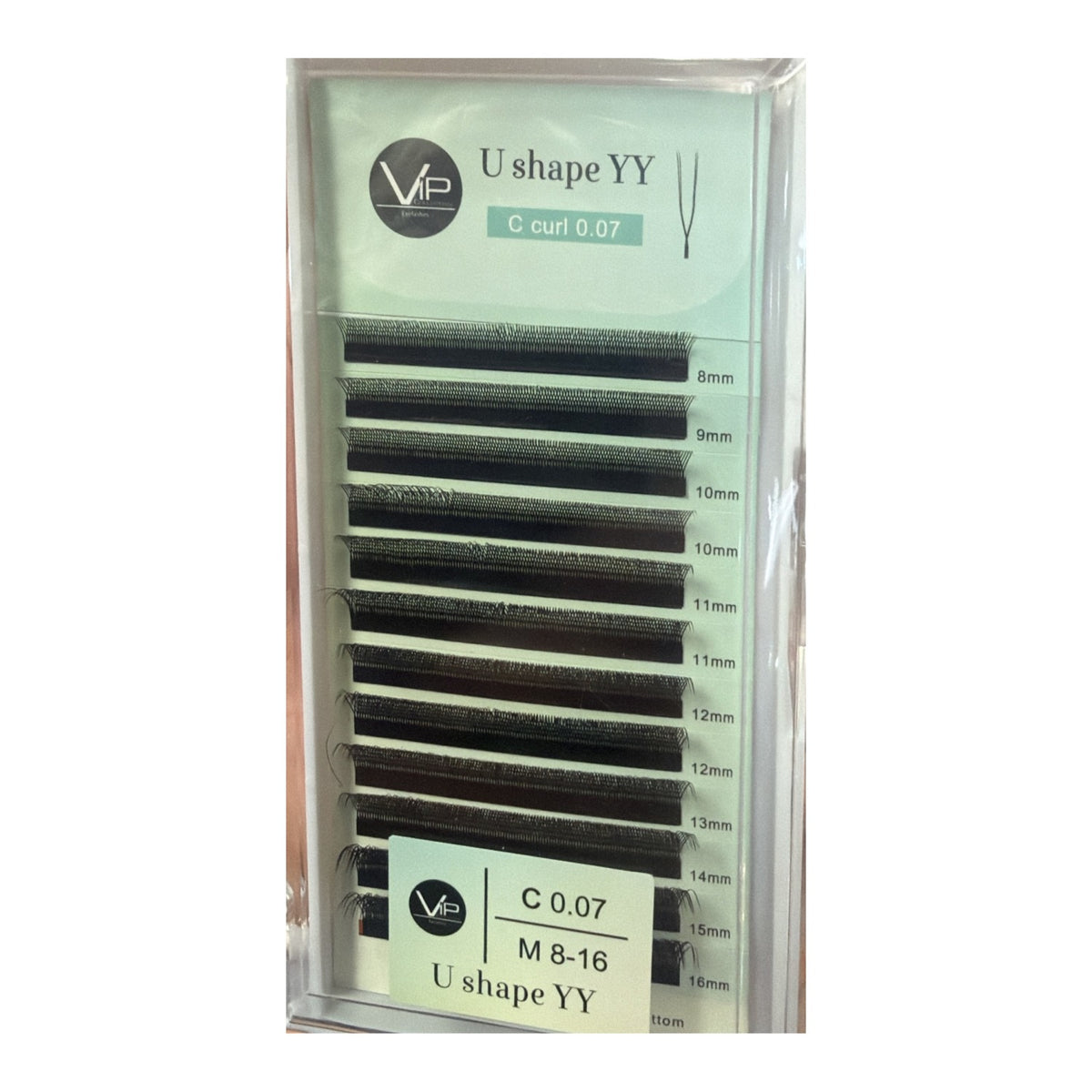 VIP Lashes U Shape YY C curl 0.07 tray