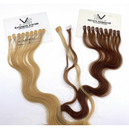 VIP M-Tip System (Tape Extensions 100 strands) / Body Wave 18" 100% Human Hair - VIP Extensions