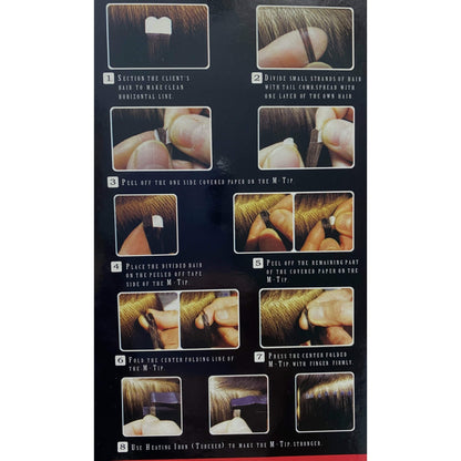 VIP M - Tip System (Tape extensions 100 strands) / Wavy 18" - VIP Extensions