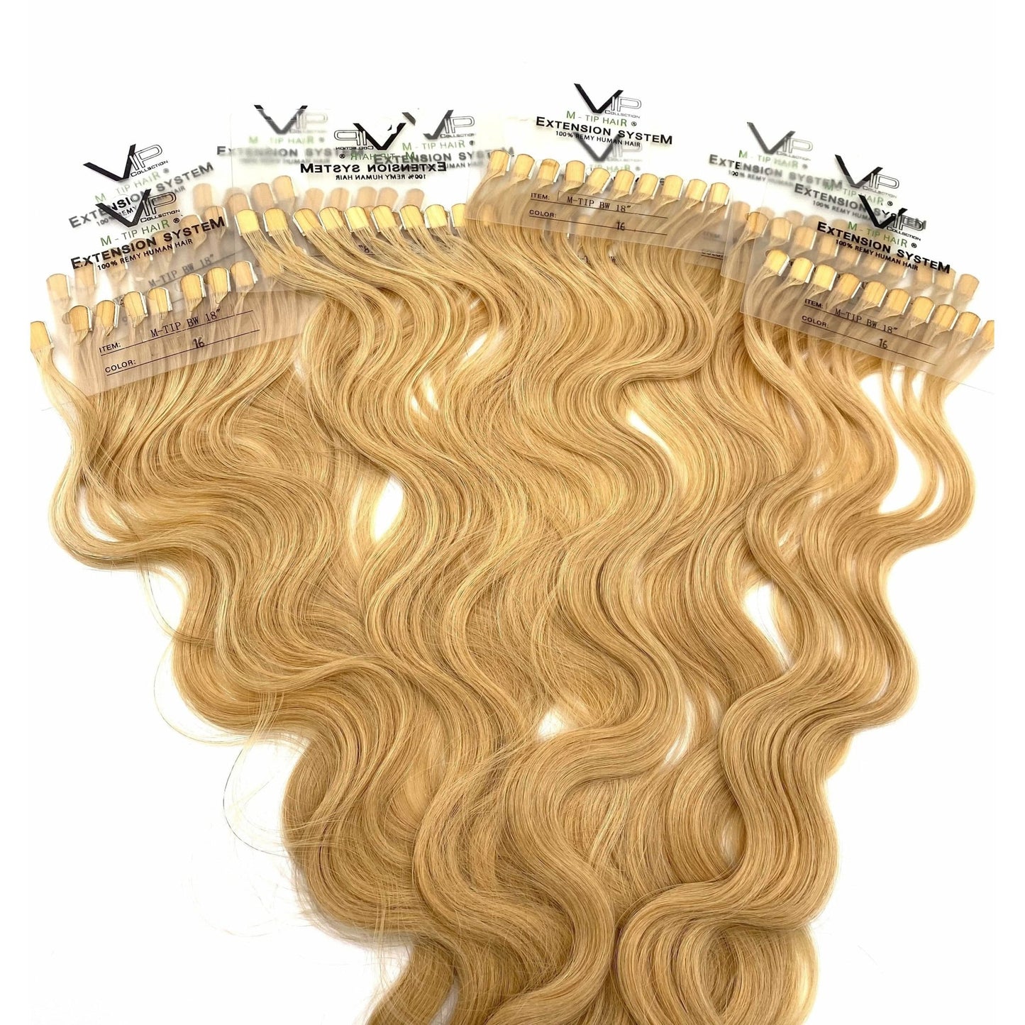 VIP M - Tip System (Tape extensions 100 strands) / Wavy 18" - VIP Extensions
