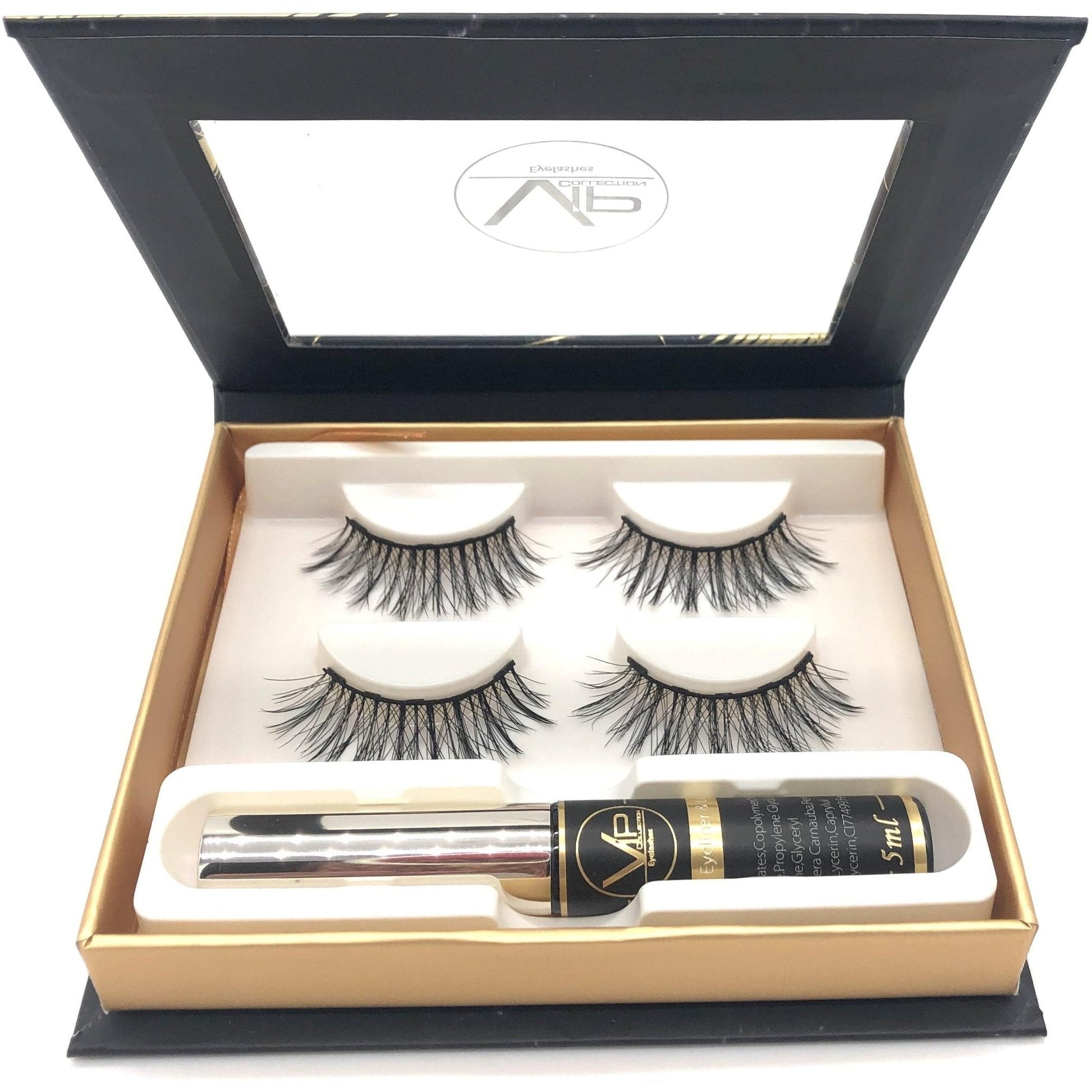 VIP Magnetic Lashes with Magnetic Eyeliner - 2 pairs - VIP Extensions
