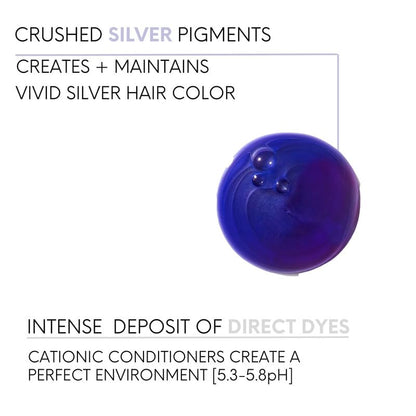Watercolors INTENSE METALLIC Semi Permanet Color Depositing Shampoo Silver 8.5 fl 0z - VIP Extensions