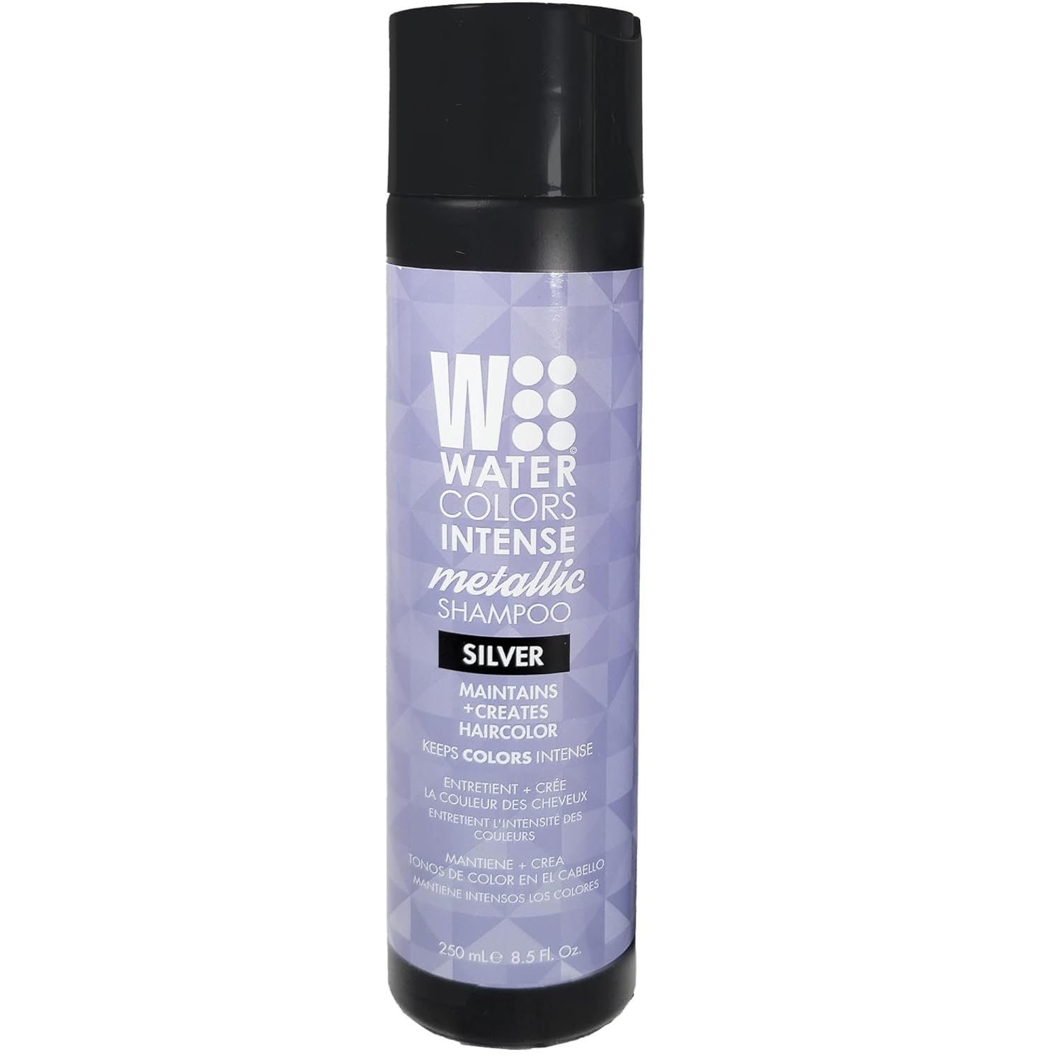 Watercolors INTENSE METALLIC Semi Permanet Color Depositing Shampoo Silver 8.5 fl 0z - VIP Extensions